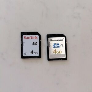 SanDisk + Panasonic memory cards